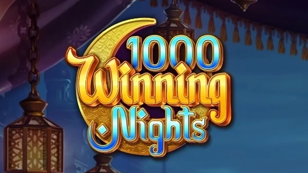 Interface do jogo de slot 1000 Winning Nights com 5 rolos